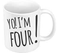 Fabulous Mug céramique Yo! I'm Four Blanc G