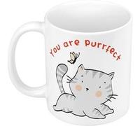 Fabulous Mug céramique You are Purrfect Blanc G