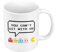 Fabulous Mug céramique You Can't Sit With Us Parodie Pac Man Blanc G