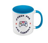 Fabulous Mug de Couleur Qualité Premium Bleu - J'Peux Pas J'ai Console Jeux Vidéo Gaming - Tasse avec anse et intérieur de couleur
