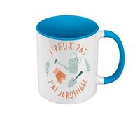 Fabulous Mug de Couleur Qualité Premium Bleu - J'Peux Pas J'ai Jardinage Jardin Nature Plante - Tasse avec anse et intérieur de couleur
