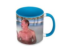 Fabulous Mug de Couleur Qualité Premium Bleu - La Grande Vadrouille Louis De Funes Bourvil Big Moustache Bains Turcs - Tasse avec anse et intérieur de couleur