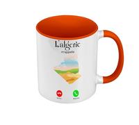Fabulous Mug de Couleur Qualité Premium Orange - L'Algérie M'Appelle Voyage Culture Tourisme - Tasse avec anse et intérieur de couleur