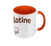Fabulous Mug de Couleur Qualité Premium Orange - Team Chocolatine Humour Blague Toulouse Sud - Tasse avec anse et intérieur de couleur