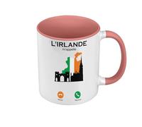 Fabulous Mug de Couleur Qualité Premium Rose - L'Irlande M'Appelle Culture Patrimoine Voyage - Tasse avec anse et intérieur de couleur