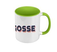 Fabulous Mug de Couleur Qualité Premium Vert - Sale Gosse Expression Drôle Femme - Tasse avec anse et intérieur de couleur