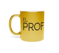 Fabulous Mug Doré en Céramique Chromé - El Professor Ecole Professeur Espagne France - 325 ml
