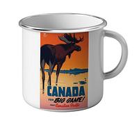 Fabulous Mug Emaillé Métal Canada Original Travel Forest Affiches Retro Vintage