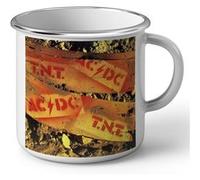 Fabulous Mug en métal émaille ACDC Hard Rock TNT Blanc G