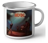 Fabulous Mug en métal émaille ACDC Let There Be Rock Blanc G