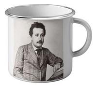 Fabulous Mug en métal émaille Albert Einstein Scientifique 5 Blanc G