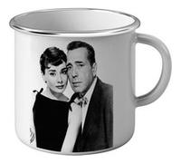 Fabulous Mug en métal émaille Audrey Hepburn Actrice 7 Blanc G