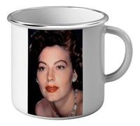 Fabulous Mug en métal émaille Ava Gardner Actrice 24 Blanc G