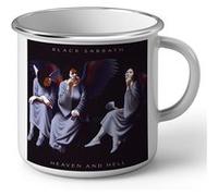 Fabulous Mug en métal émaille Black Sabbath Heaven And Hell Blanc G