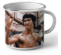 Fabulous Mug en métal émaille Bruce Lee La Fureur Du Dragon Blanc G