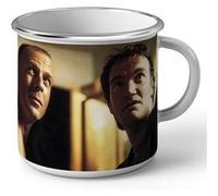 Fabulous Mug en métal émaille Bruce Willis Quentin Tarantino Pulp Fiction Cinema Blanc G