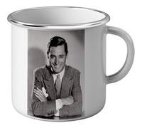 Fabulous Mug en métal émaille Cary Grant Acteur 1 Blanc G