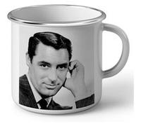 Fabulous Mug en métal émaille Cary Grant Acteur Blanc G