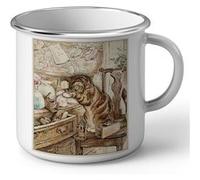 Fabulous Mug en métal émaille Chatons Tiroir Beatrice Potter Blanc G