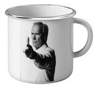 Fabulous Mug en métal émaille Clint Eastwood Acteur 2 Blanc G
