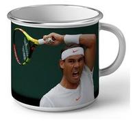 Fabulous Mug en métal émaille Coup Droit Puissant Rafael Nadal Blanc G