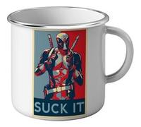 Fabulous Mug en métal émaille Deadpool Suck It Blanc G