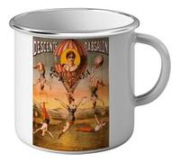 Fabulous Mug en métal émaille Descente d'Absalon par Miss Stena Poster Spectacle Blanc G