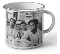 Fabulous Mug en métal émaille Digable Planets Diner Blanc G