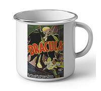 Fabulous Mug en Métal Emaillé Dracula Affiche Poster Vintage Film Hollywood Art Deco 30's