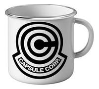 Fabulous Mug en métal émaille Dragon Ball Capsule Corp Logo Blanc G