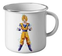 Fabulous Mug en métal émaille Dragon Ball Super Son Goku Super Saiyan Blanc G