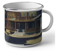 Fabulous Mug en métal émaille East Wind Over Weehawken Edward Hopper Blanc G