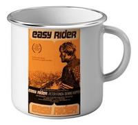 Fabulous Mug en métal émaille Easy Rider Affiche Cinéma Vintage Blanc G