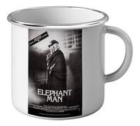 Fabulous Mug en métal émaille Elephant Man Affiche Cinéma Vintage Blanc G