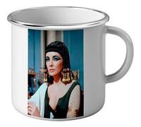 Fabulous Mug en métal émaille Elizabeth Taylor Actrice 3 Blanc G