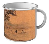 Fabulous Mug en métal émaille Estampe Japonaise 6 Traversée du Lac Blanc G