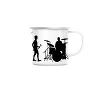 Fabulous Mug en Métal Emaillé Evolution Batterie Rock Musique Instrument Musicien
