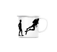 Fabulous Mug en Métal Emaillé Evolution Plongée sous Marine Sport Mer