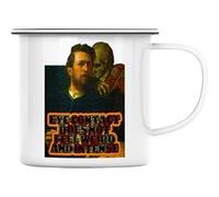 Fabulous Mug en métal émaille Eye Contact Blanc G