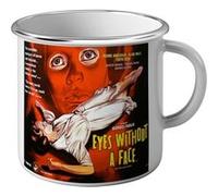Fabulous Mug en métal émaille Eyes Without a Face Cinéma Vintage Blanc G