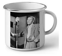 Fabulous Mug en métal émaille Frank Sinatra Jazz Hollywood Blanc G