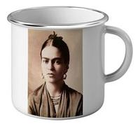 Fabulous Mug en métal émaille Frida Kahlo Artiste 12 Blanc G