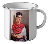 Fabulous Mug en métal émaille Frida Kahlo Artiste 2 Blanc G