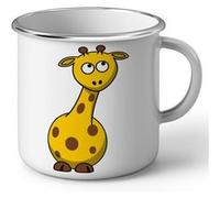 Fabulous Mug en métal émaille Giraffe Peinture Enfant Blanc G
