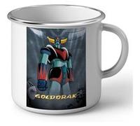 Fabulous Mug en métal émaille Goldorak Go Nagai Robot Manga Blanc