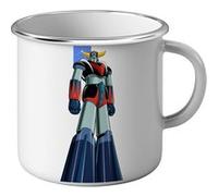 Fabulous Mug en métal émaille Goldorak Go Nagai Robot Manga Blanc G