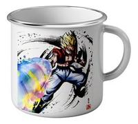 Fabulous Mug en métal émaille Gotenks Attaque Ki Dragon Ball Z Fusion Blanc G