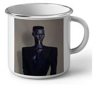 Fabulous Mug en métal émaille Grace Jones Nightclubbing Mannequin Blanc G