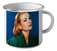 Fabulous Mug en métal émaille Grace Kelly Actrice 7 Blanc G