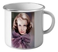 Fabulous Mug en métal émaille Greta Garbo Actrice 11 Blanc G